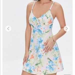 FOREVER21 FLORAL MINI DRESS SIZE M
